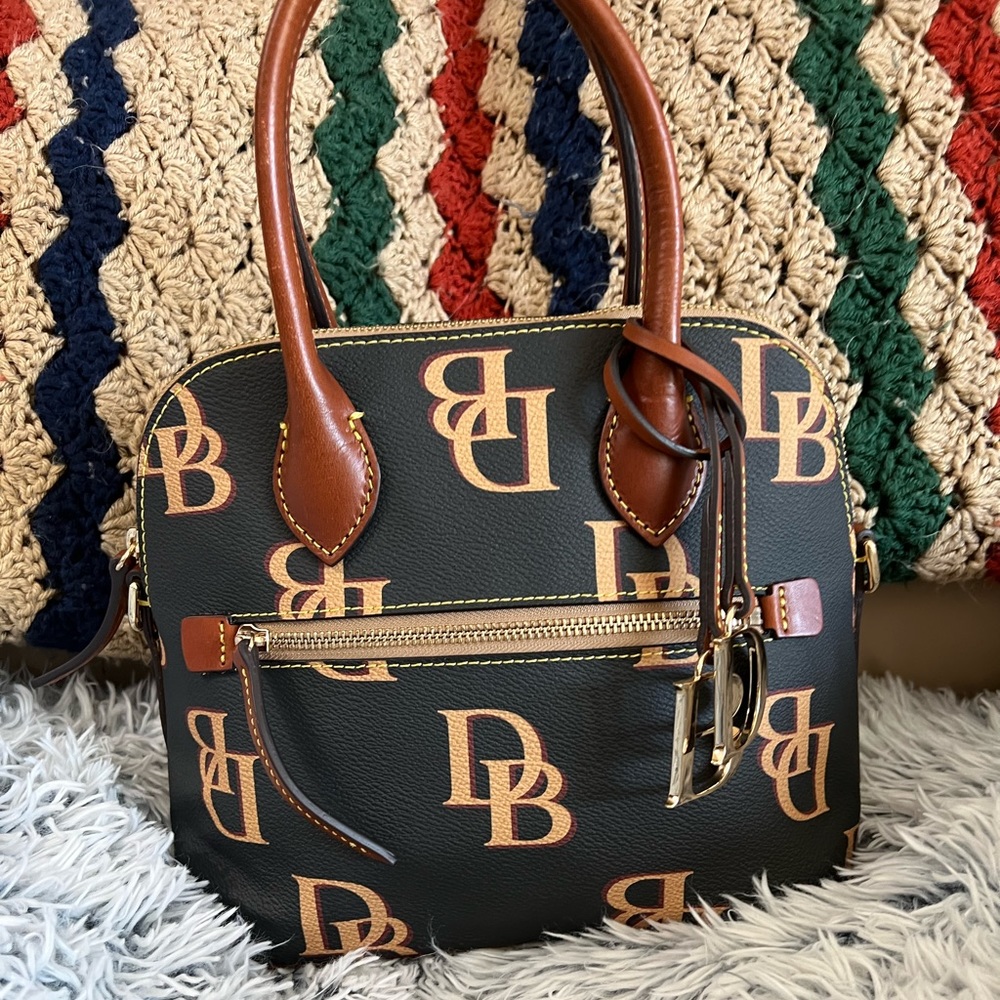 Dooney and Bourke Monogram Domed Satchel